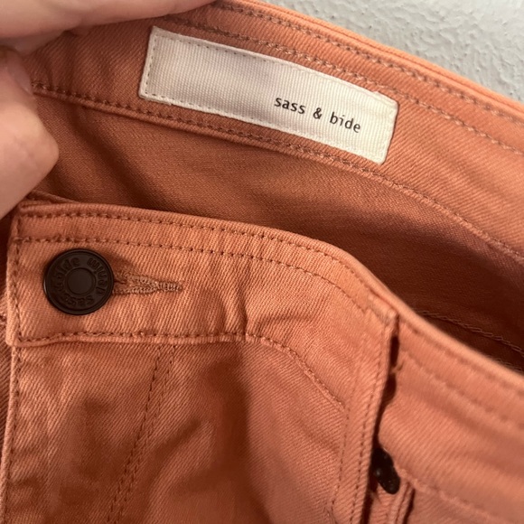 Nwt Sass & Bide lovestate skinny crop midrise in Latte - Picture 6 of 6